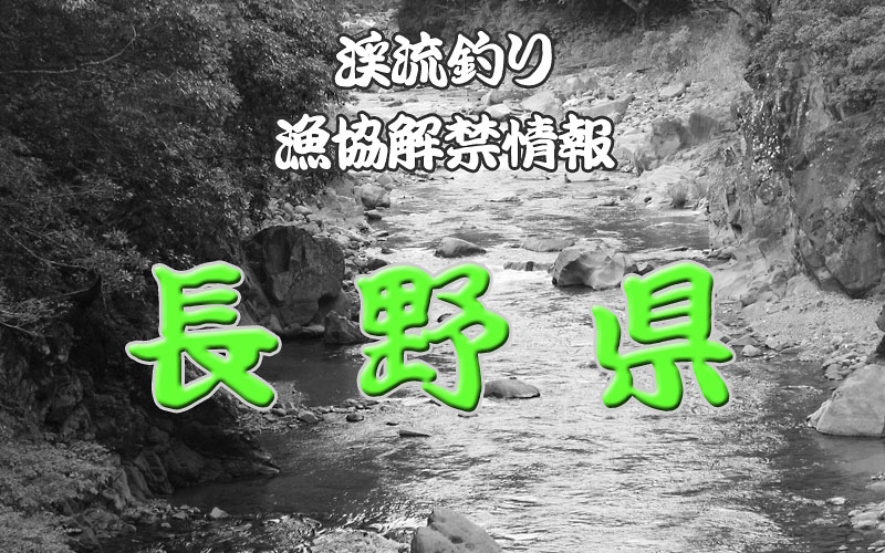 長野県 渓流釣り解禁